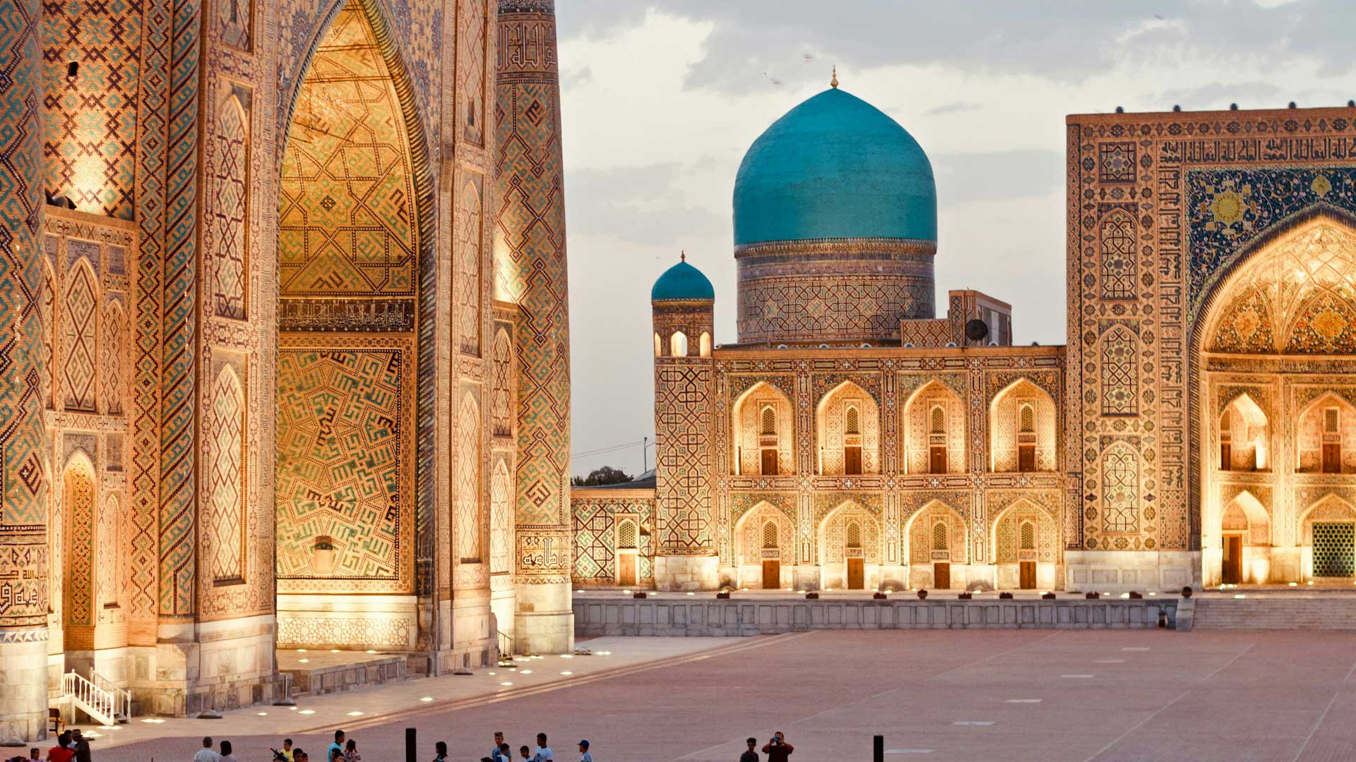 Registan Square in Samarkand for luxury Uzbekistan Silk Road tours